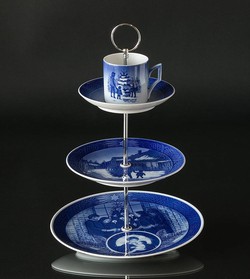 Royal Copenhagen juleplatter og julekop som kageopsats