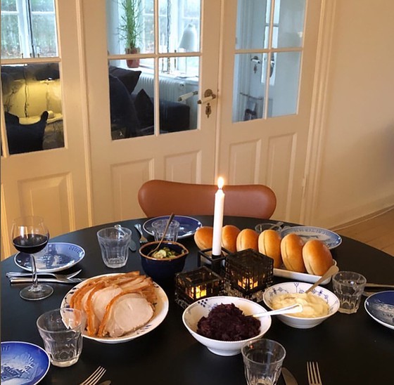 Bing & Grøndahl juleplatter som spisetallerkner