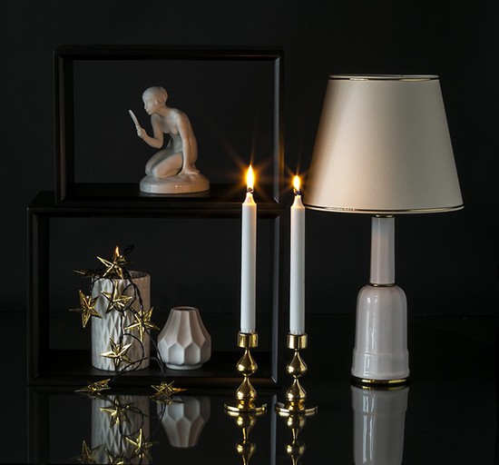 Heiberg lampe med skærm