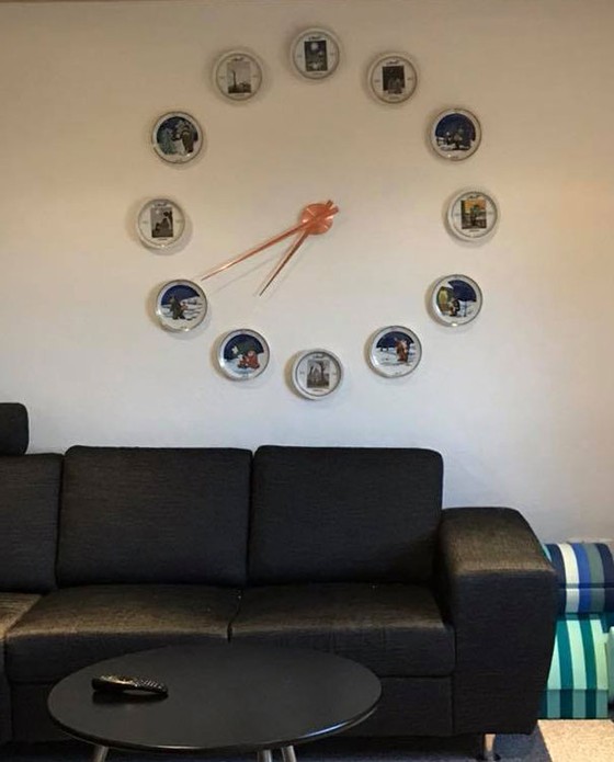 Clock from Storm P. plates