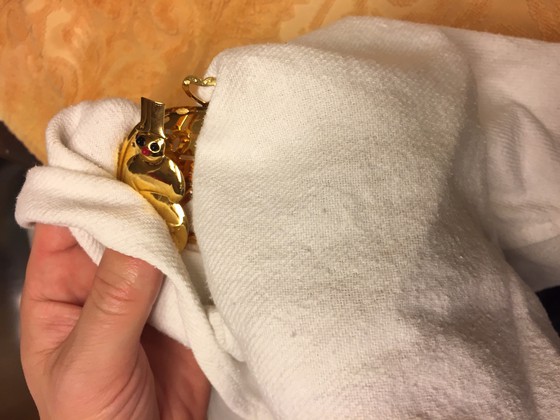 Tør dit Georg Jensen julepynt godt af